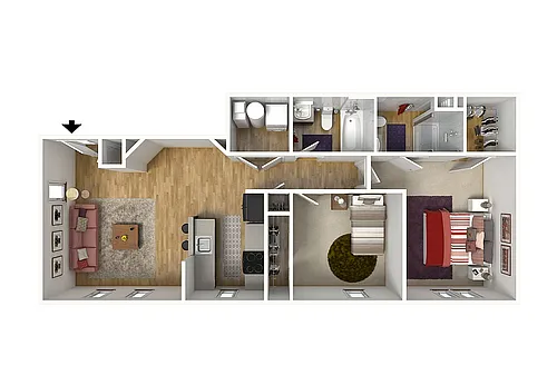 Floor plan Stansbury Flat