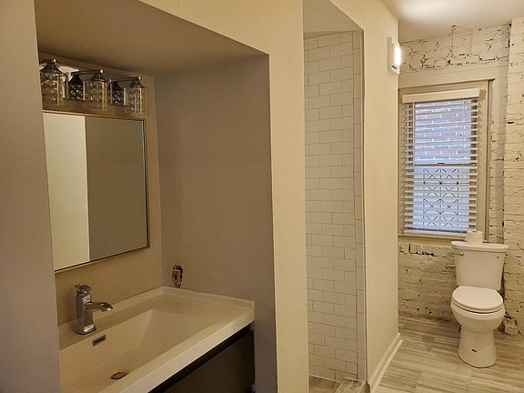 Freshly renovated bathroom.