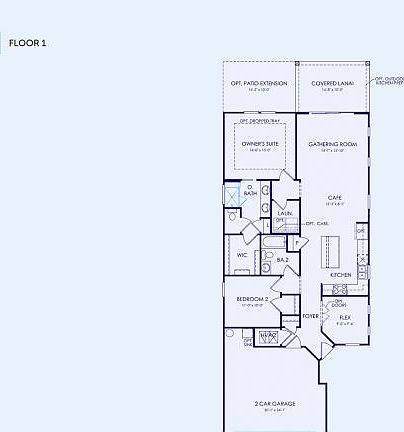 Contour Floor Plan, Quick Move-In Home, Floor 1
