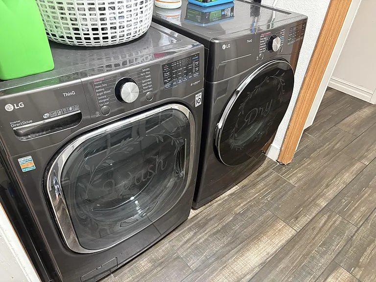 Brand new hi-tech laundry machines
