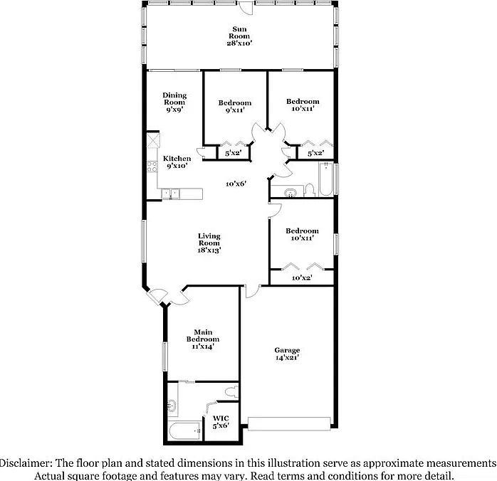 4 bed, 2.0 bath, 1342 sqft, $3,260 — Photo 2