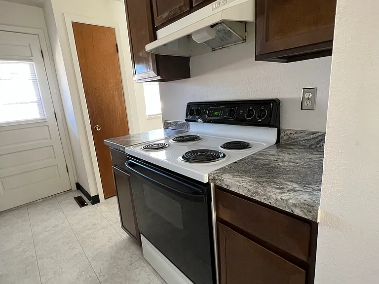 notice the pantry door at the far end