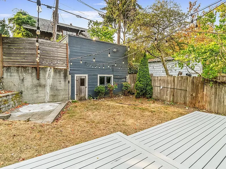 gardening shed in backyard