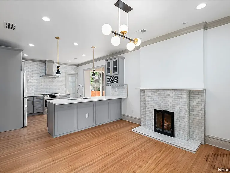 Kitchen and dining area