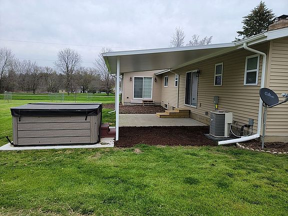 Back patio and awning