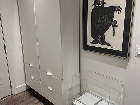Coat closet and entryway storage