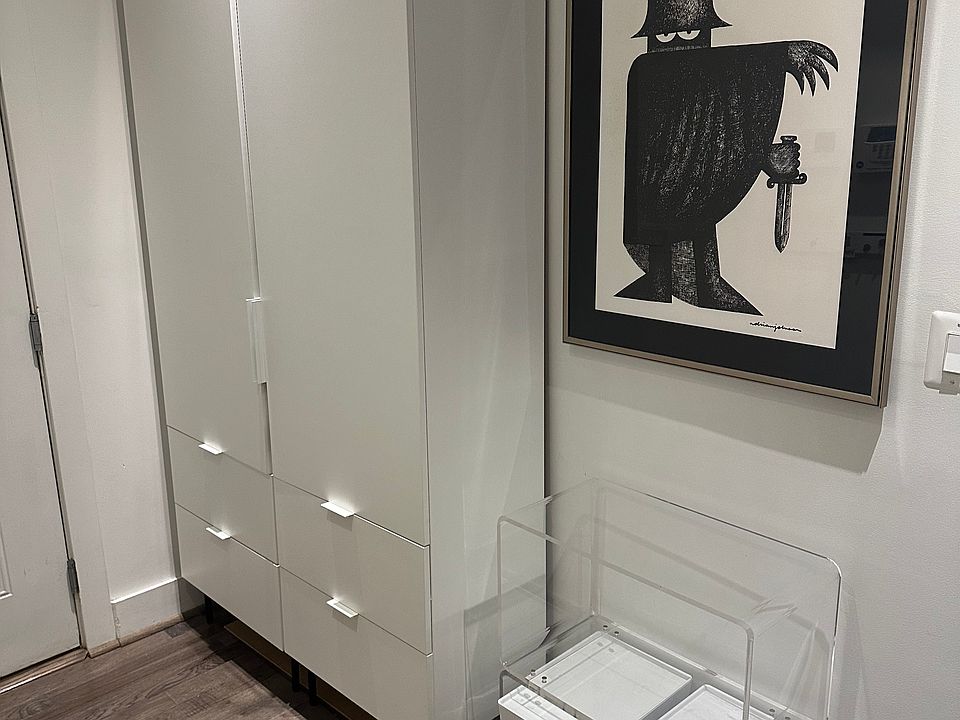 Coat closet and entryway storage