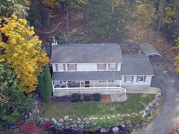 Overhead drone view