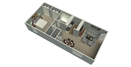 Floor plan 1 Bed 1 Bath