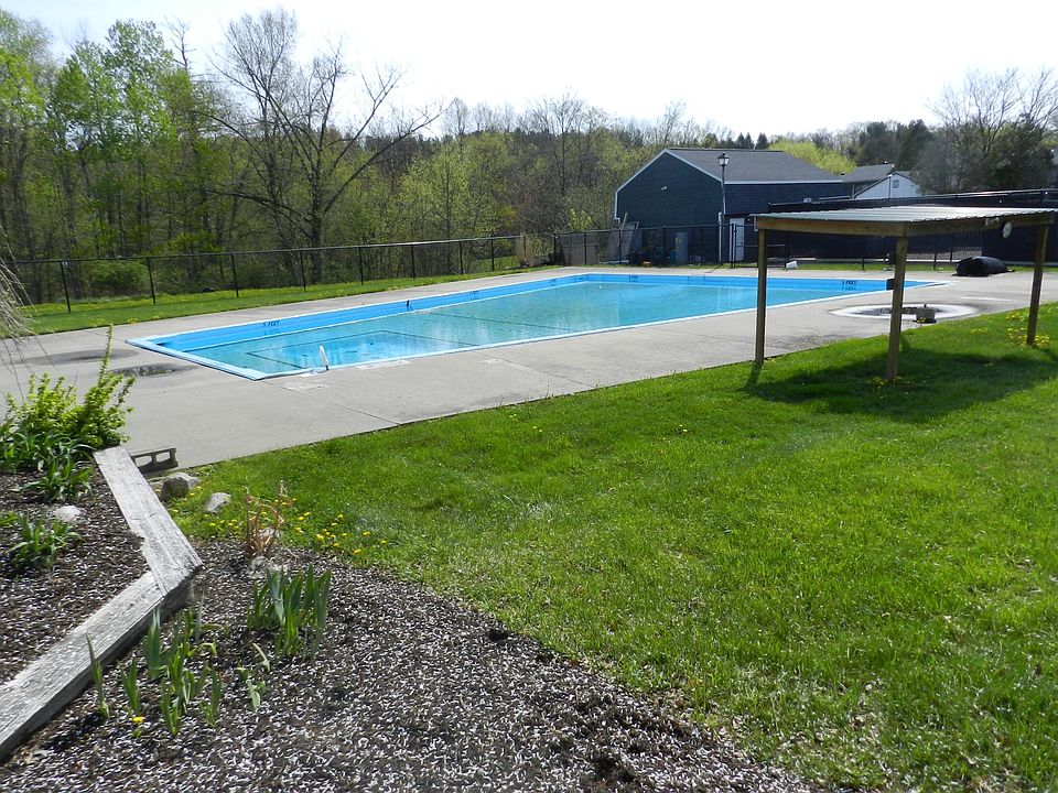 Outdoor pool in complex