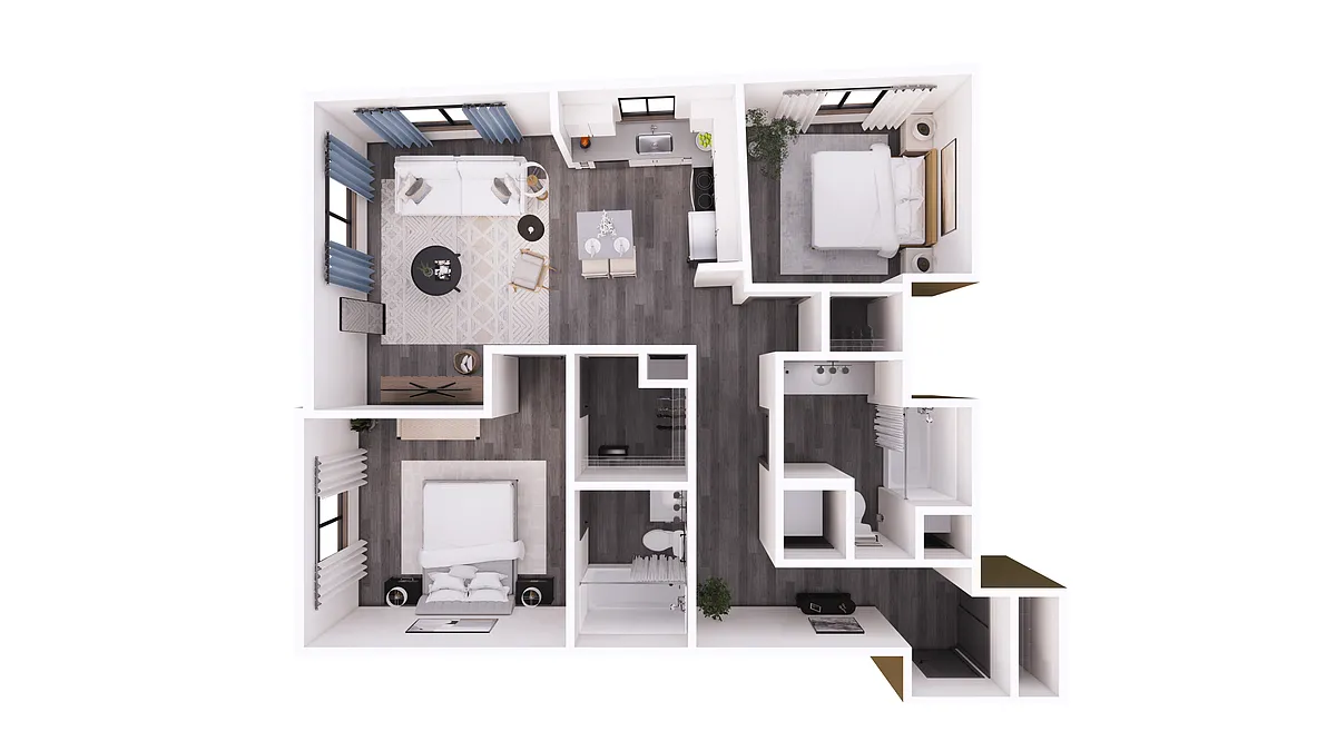 Floor plan 2X2 E