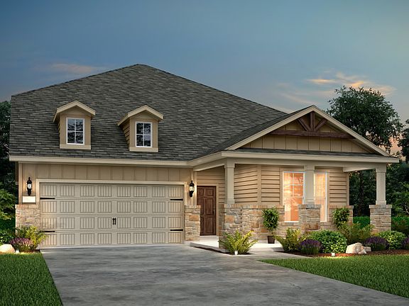 The Keller, a two-story home with 2-car garage, shown with Home Exterior 41