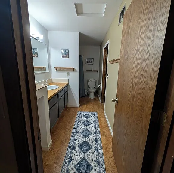 Upstairs Bathroom attached to Master Bedroom and hallway