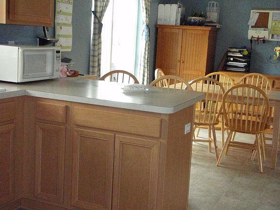 looking from kitchen into dining