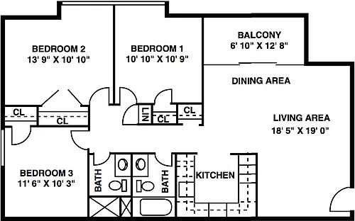 Floor plan The Willow Deluxe