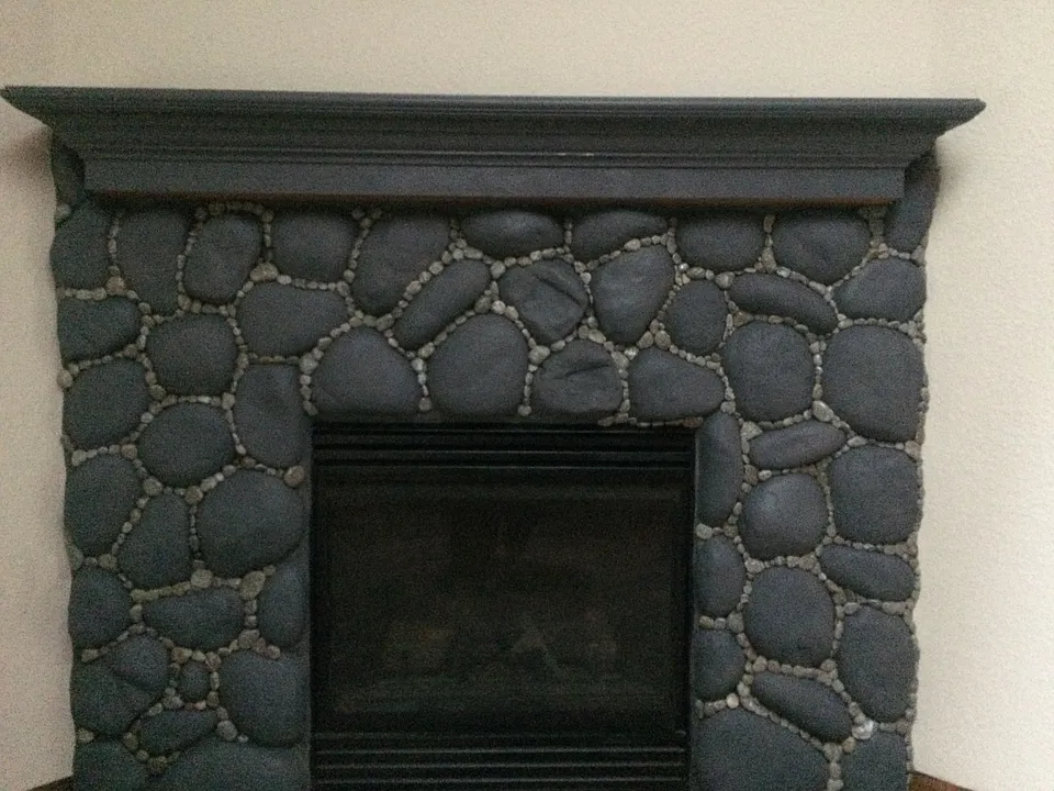 Loft fireplace refinished 