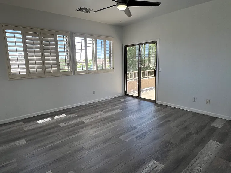 Primary Bedroom with Walk Out Deck