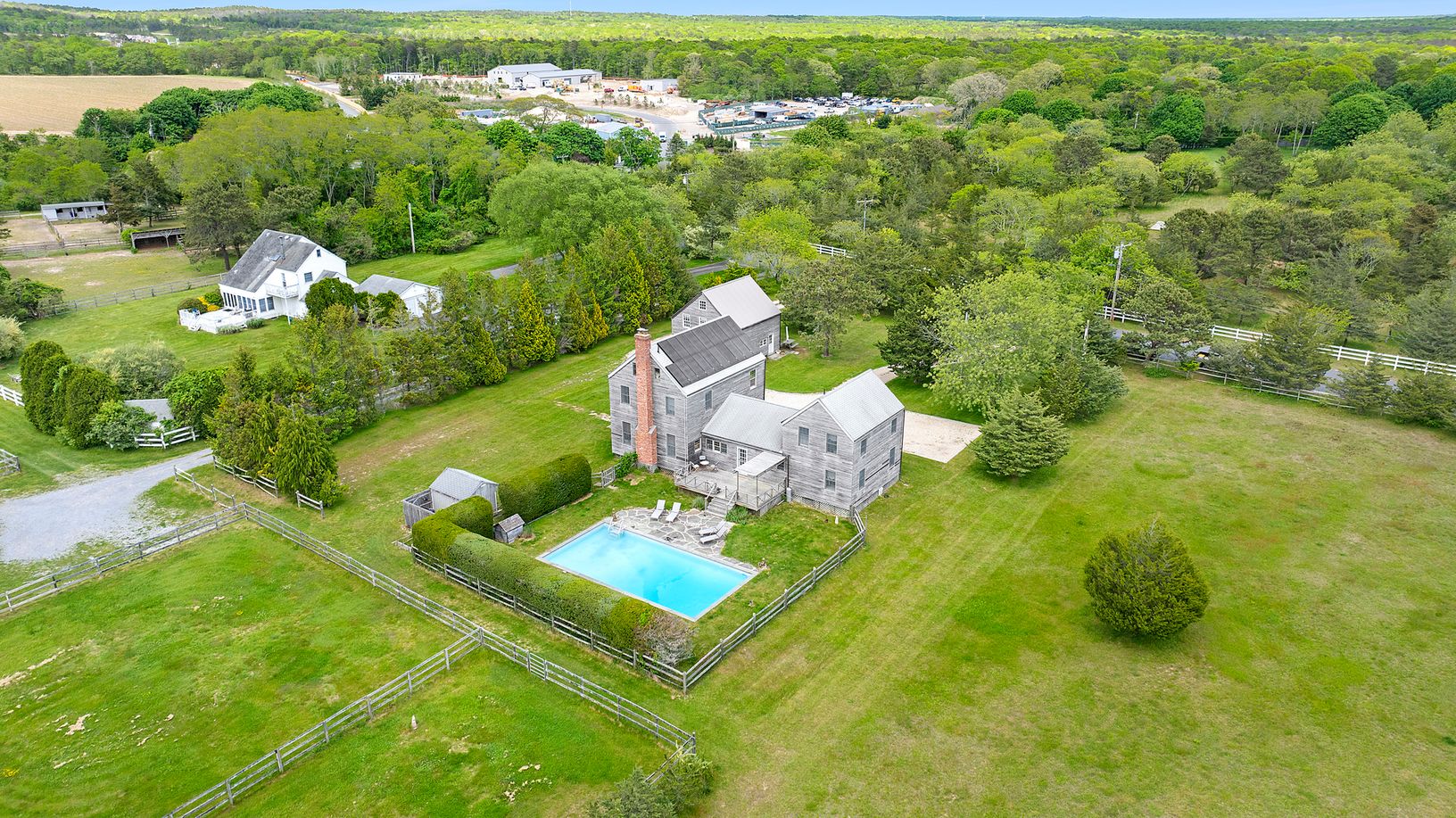  aerial view of Genesis Farm
