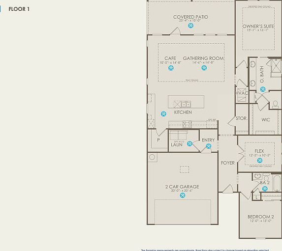 Palmary Floor Plan, Quick Move-In Home, Floor 1