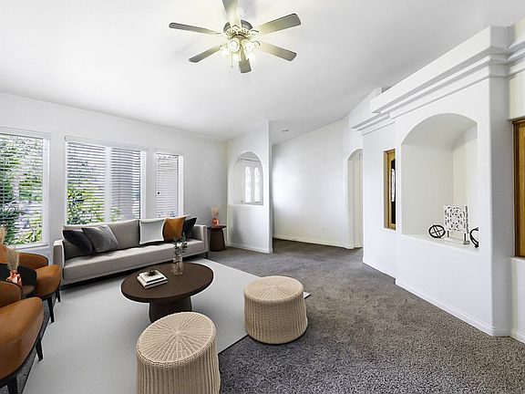 Living Room virtually staged