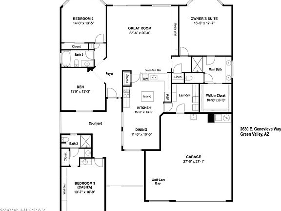 3rd image of 2630 E Genevieve Way