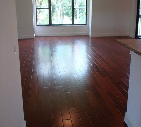 New Hardwood Floors - View from entry foyer