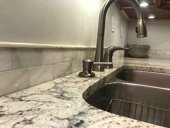 Marble backsplash