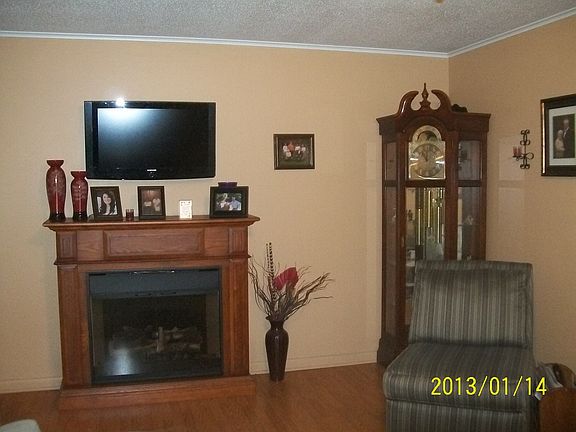 Elect Fireplace in Liv Rm