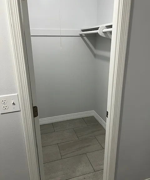 Second Floor Master Bedroom, Brand New Tile and Grout Flooring, New Baseboard Molding, New Curtains, Wall Sconce Lighting, Ceiling Fan with Light, Walk in Closet, 3/4 Master Bathroom with Shower.