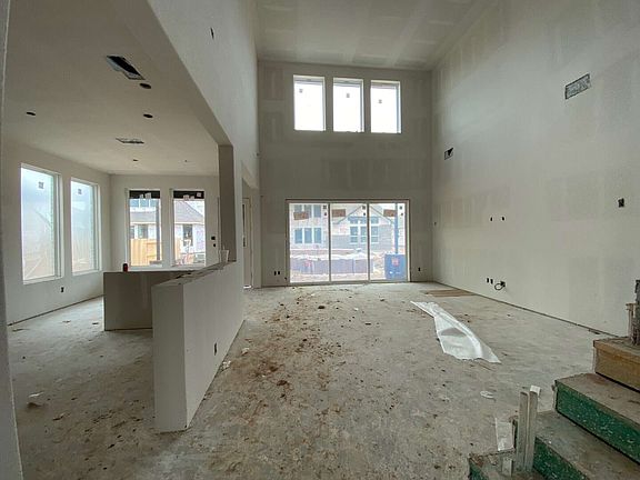 Construction progress - open concept living space