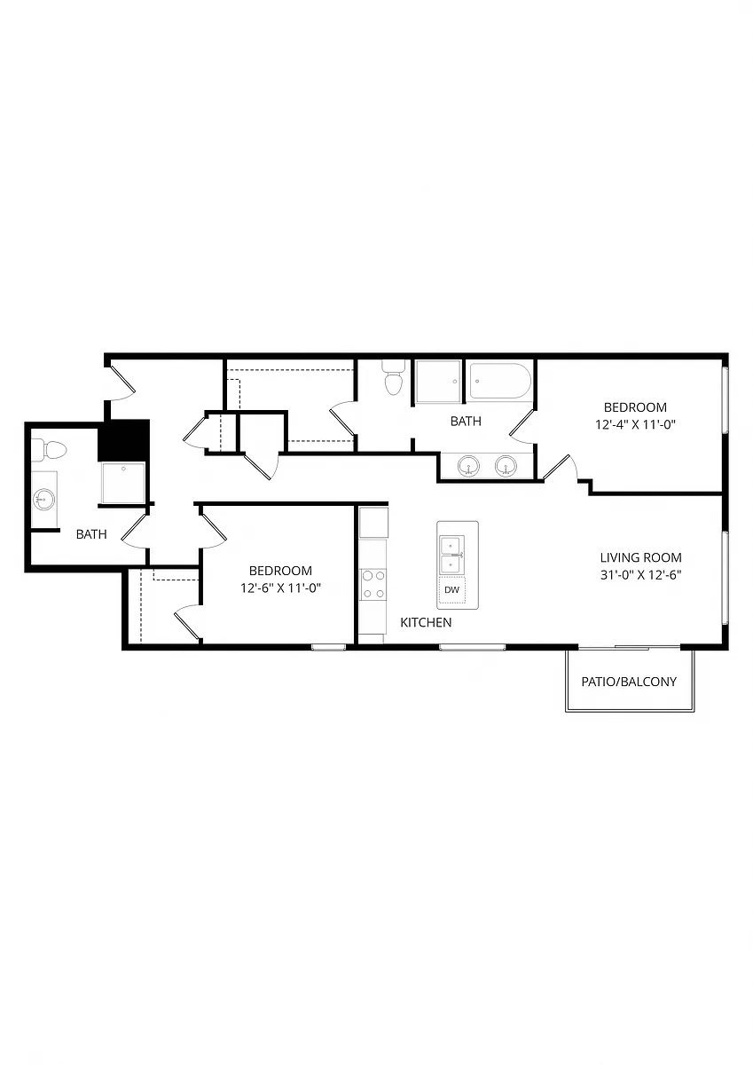 Floor plan C10 2X2