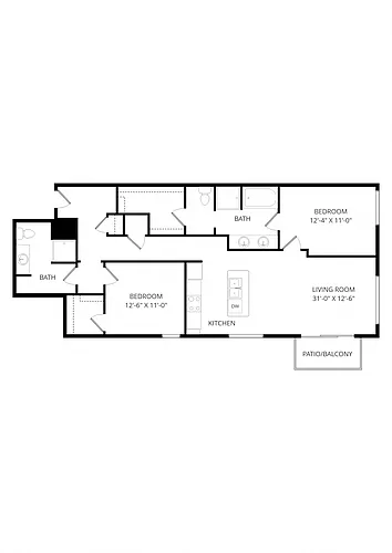 Floor plan C10 2X2