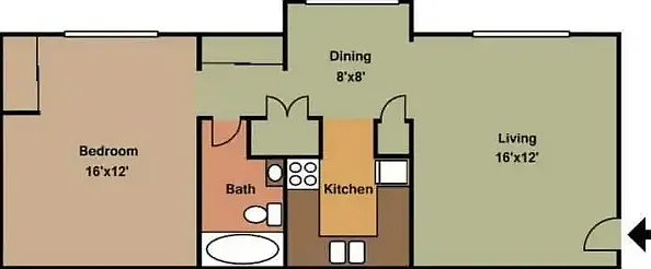 Town & Campus - 1 bedroom Town & Campus - 1 bedroom