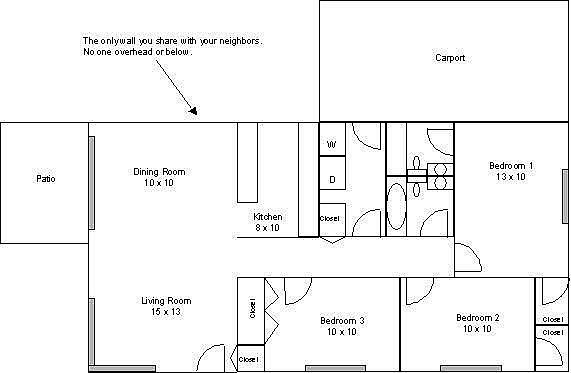 Floorplan, 1040 Sq. Ft.