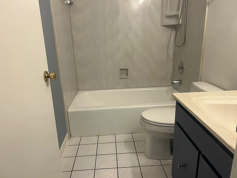 hall bathroom next to bedrooms 2 & 3