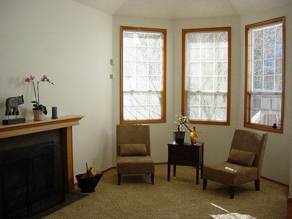 New carpet, paint & fireplace