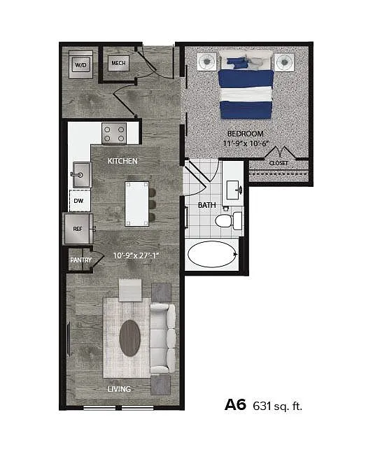 Floor plan A6 Essential Housing