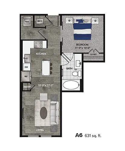 Floor plan A6 Essential Housing
