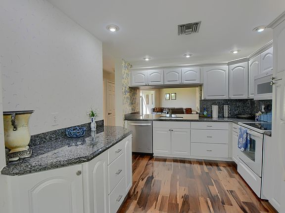 Kitchen with granite countertops