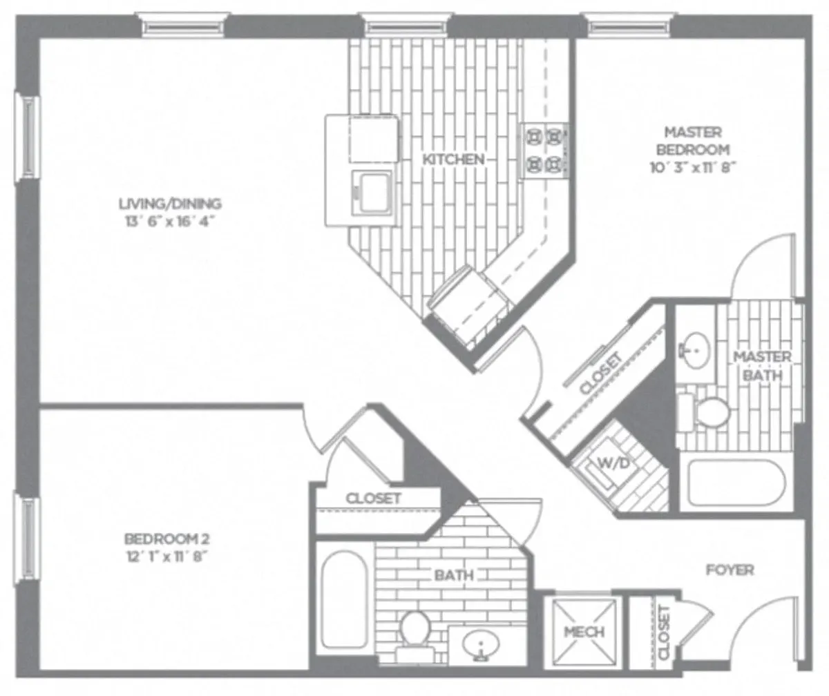 Floor plan C2b