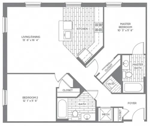 Floor plan C2b
