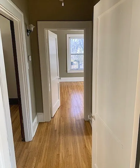 hallway from front bedroom