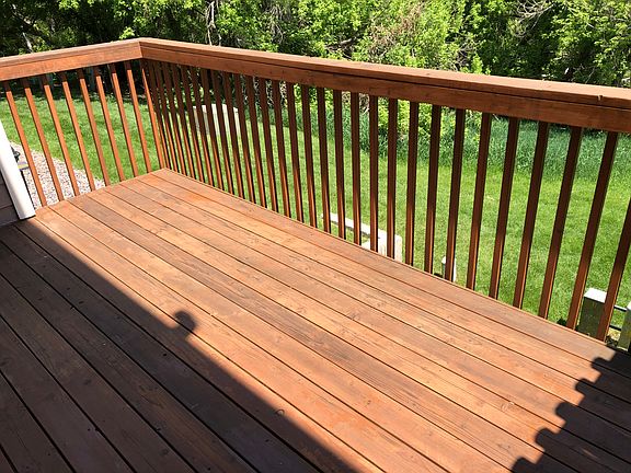 Deck stained 5/17/18