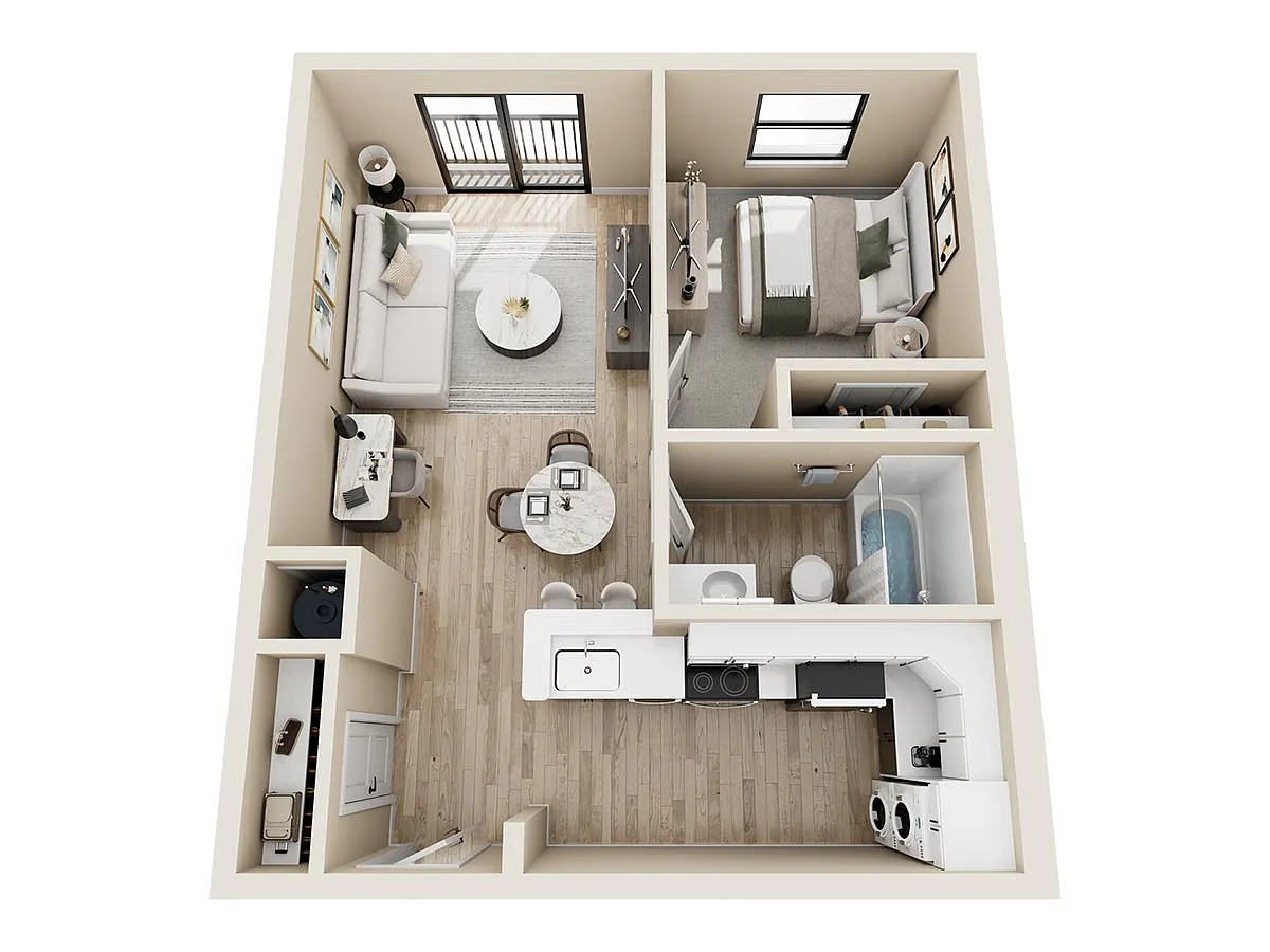 Floor plan One Bed
