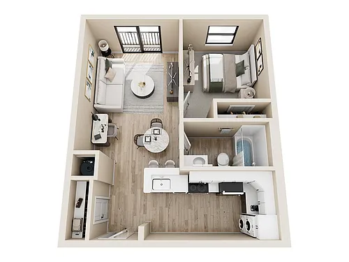 Floor plan One Bed