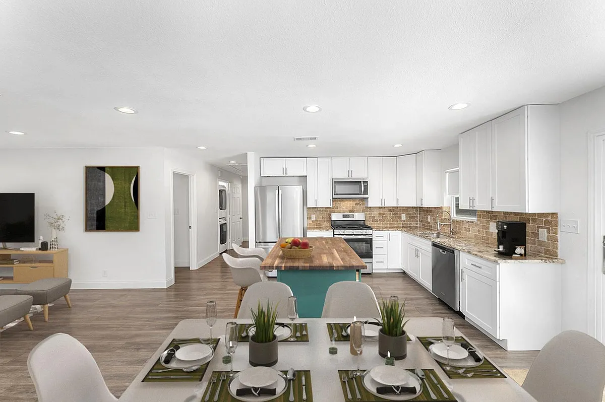 This image shows a virtually furnished space. This room come unfurnished. - 3338 Emmett St