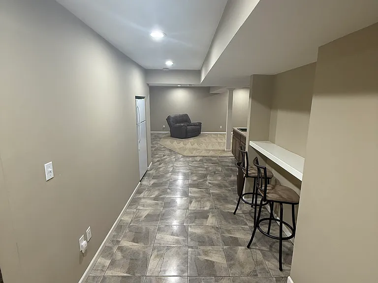 Main entry, bedroom directly to right.