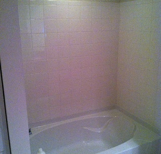 Guest bath shower + tub