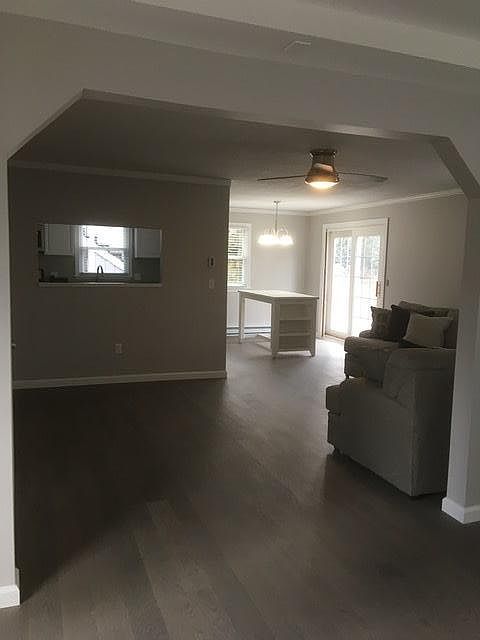 Front Entry Room and view of living dining rooms