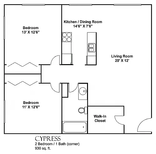 Floor plan The Cypress